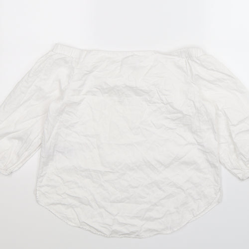 New Look Womens White   Camisole T-Shirt Size 8