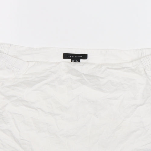New Look Womens White   Camisole T-Shirt Size 8