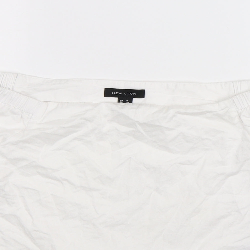 New Look Womens White   Camisole T-Shirt Size 8