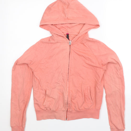 One & Unik Womens Pink   Full Zip Hoodie Size S