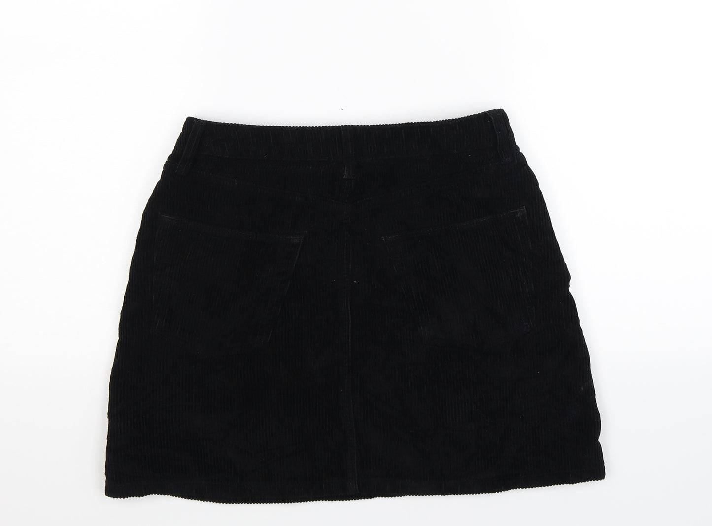 BDG Womens Black  Corduroy A-Line Skirt Size S