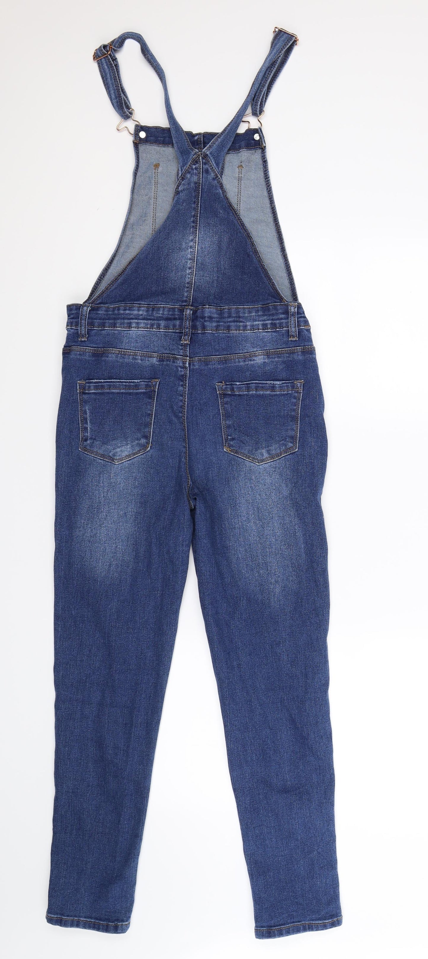 Denim Co Girls Blue  Denim Dungaree One-Piece Size 12-13 Years