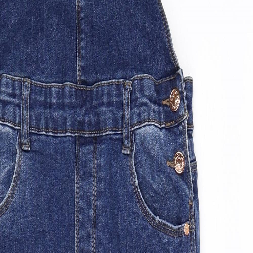 Denim Co Girls Blue  Denim Dungaree One-Piece Size 12-13 Years