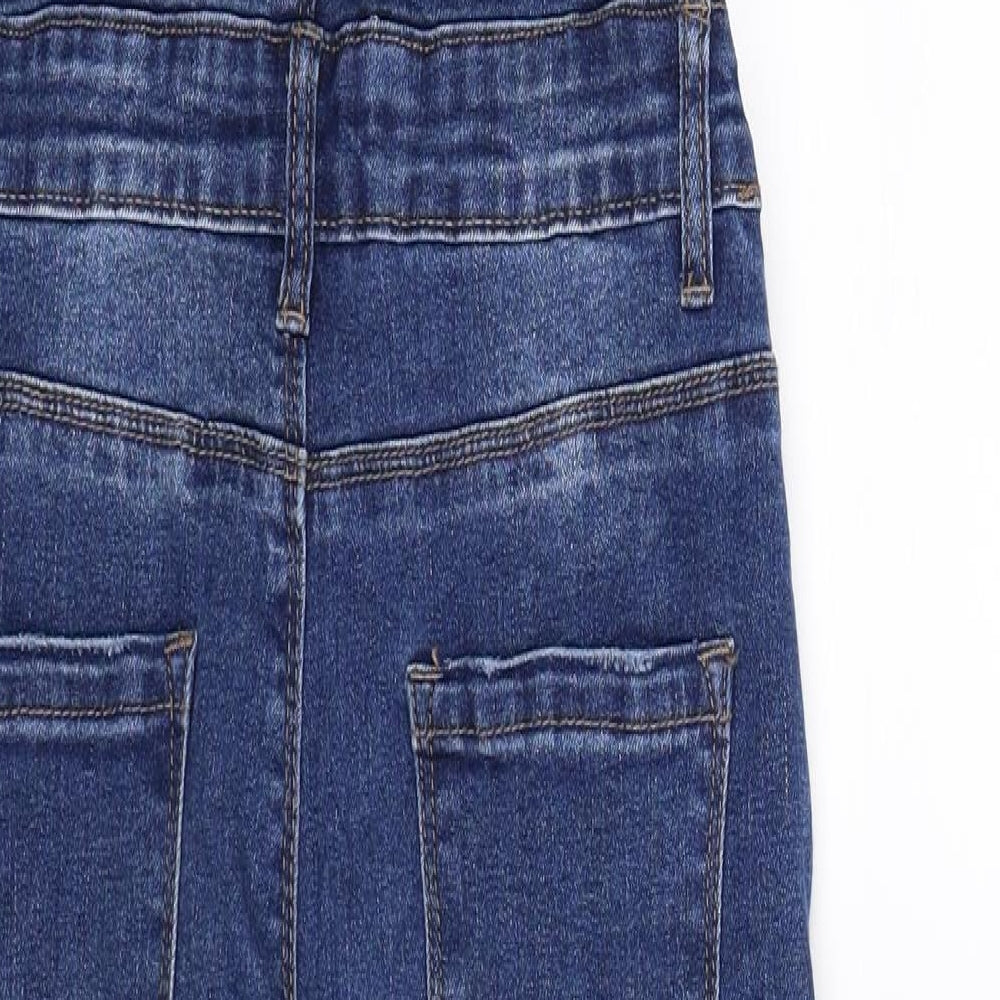 Denim Co Girls Blue  Denim Dungaree One-Piece Size 12-13 Years