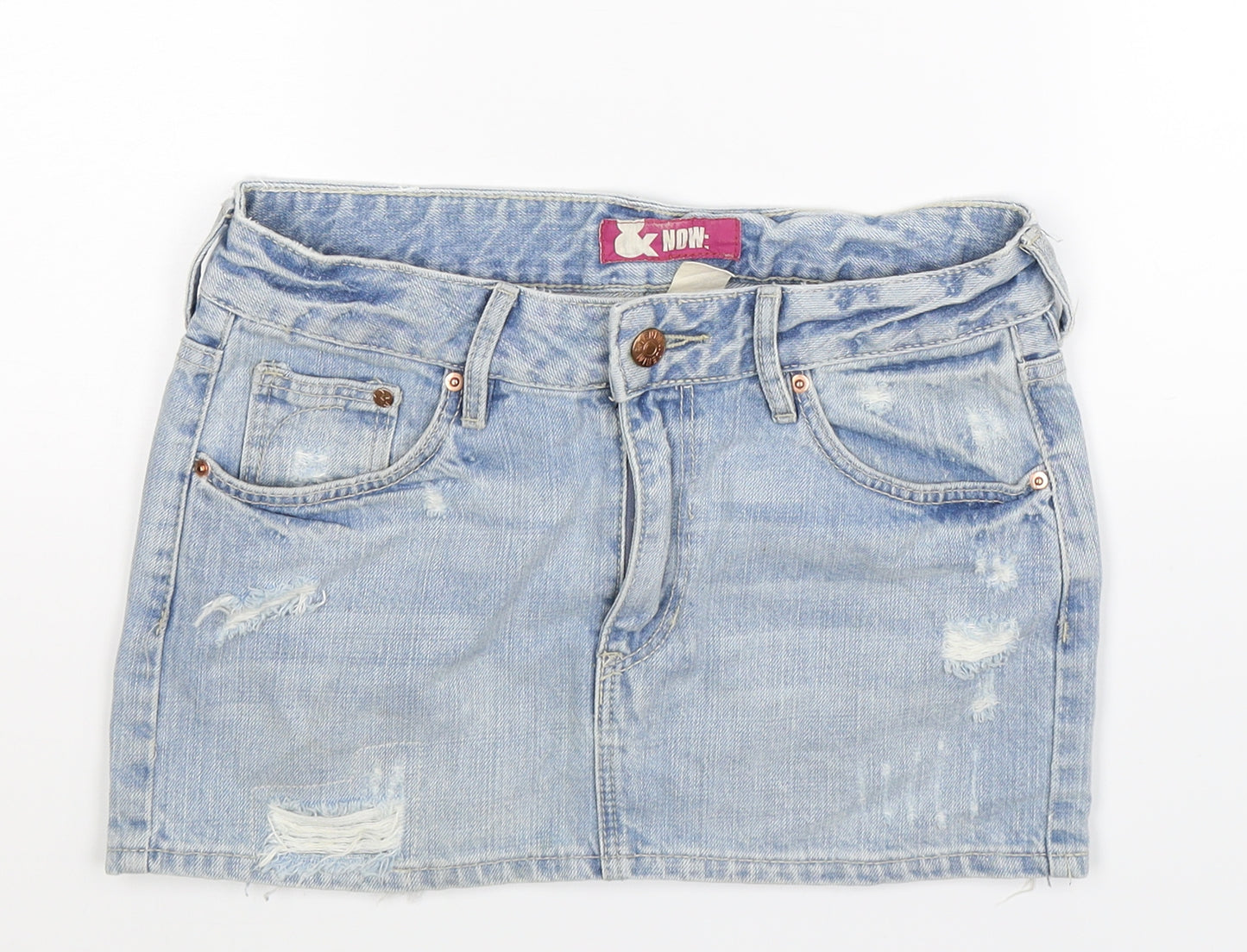 H&M Girls Blue  Denim Mini Skirt Size 10-11 Years