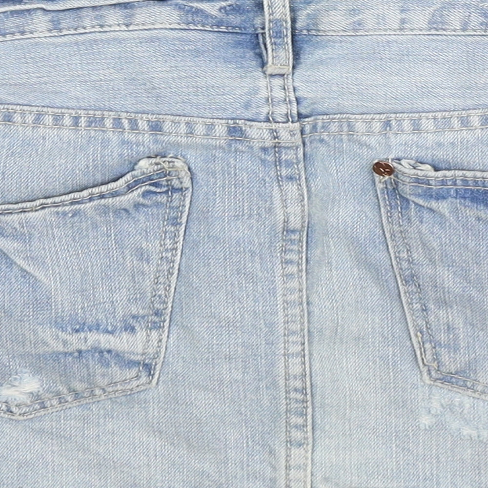 H&M Girls Blue  Denim Mini Skirt Size 10-11 Years