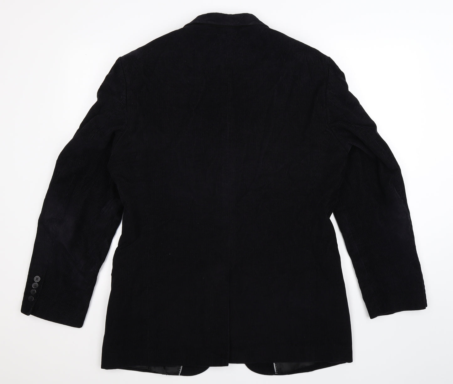Avenue Mens Blue  Corduroy Jacket Blazer Size 40