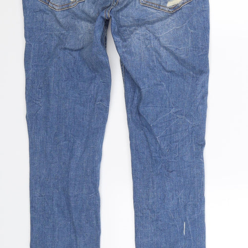 Zara Womens Blue  Denim Skinny Jeans Size 8 L28 in