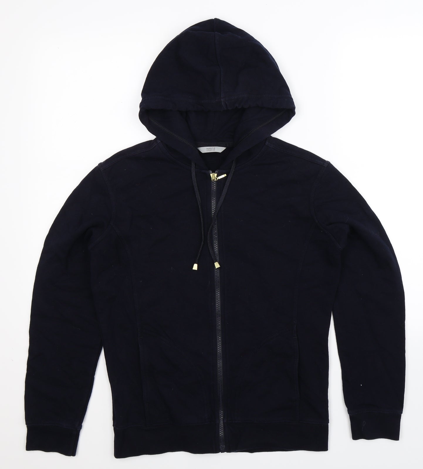 Marks and Spencer Womens Blue   Full Zip Hoodie Size 10