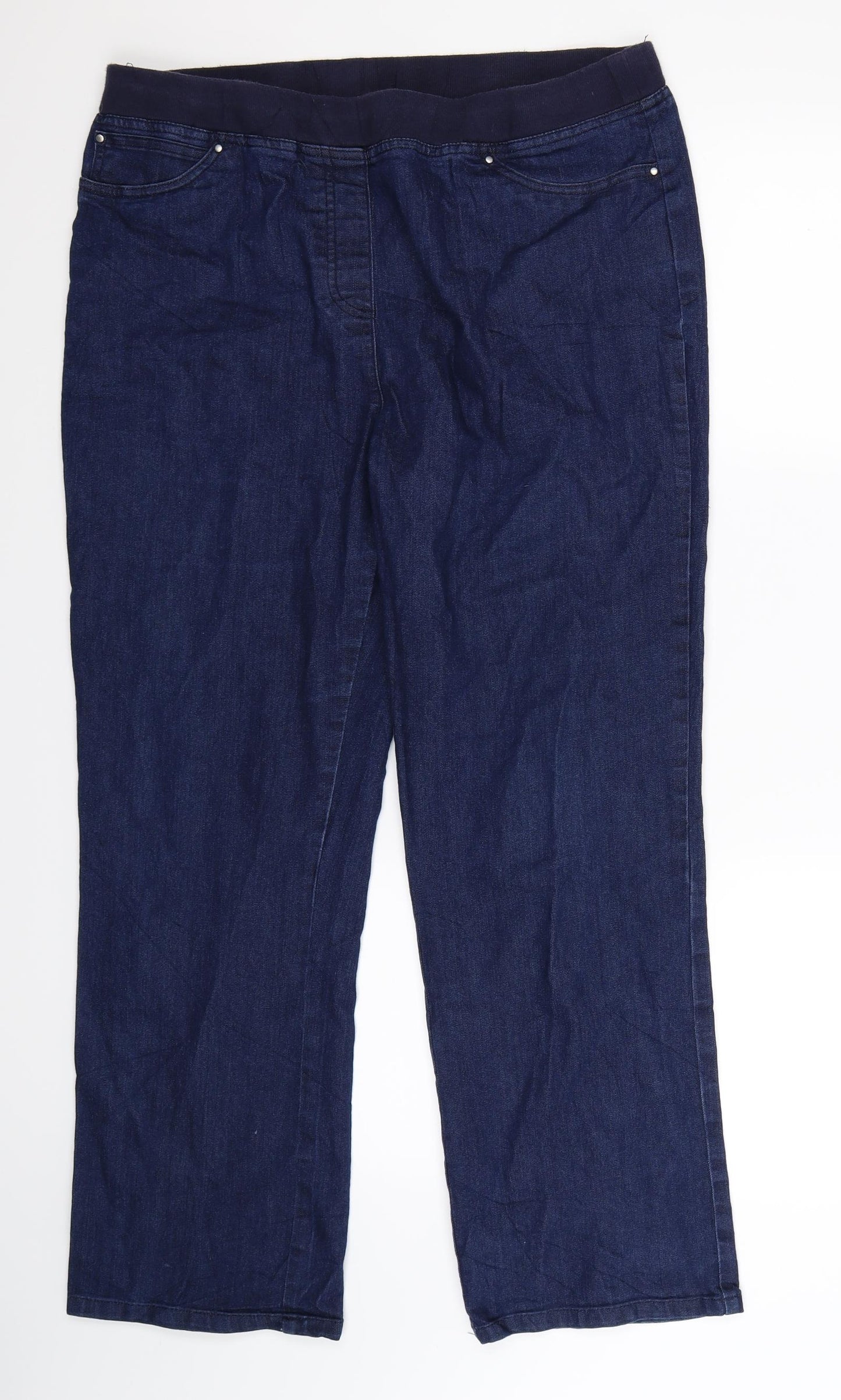 Cotton Traders Womens Blue  Denim Bootcut Jeans Size 16 L29 in