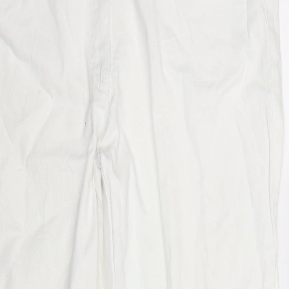 Steilmann Womens White  Denim Bootcut Jeans Size 34 in L28 in