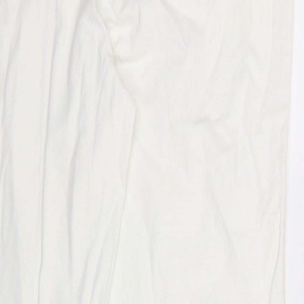 Steilmann Womens White  Denim Bootcut Jeans Size 34 in L28 in