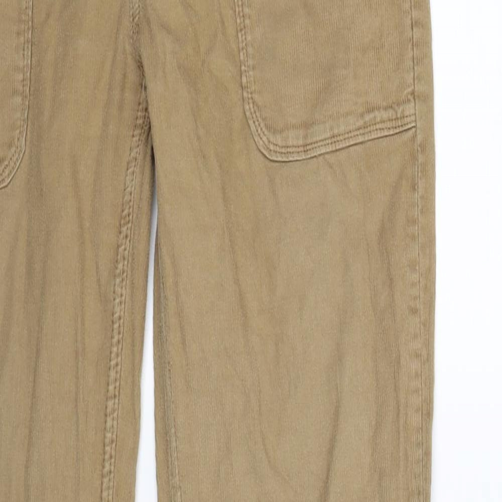 Zara Womens Beige  Corduroy Trousers  Size 10 L33 in