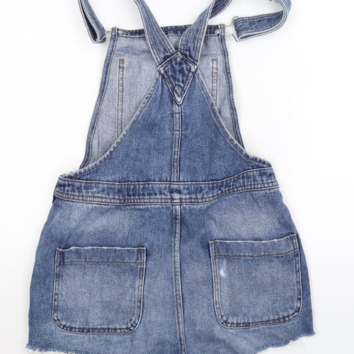 Denim Co Womens Blue  Denim Dungaree One-Piece Size 8
