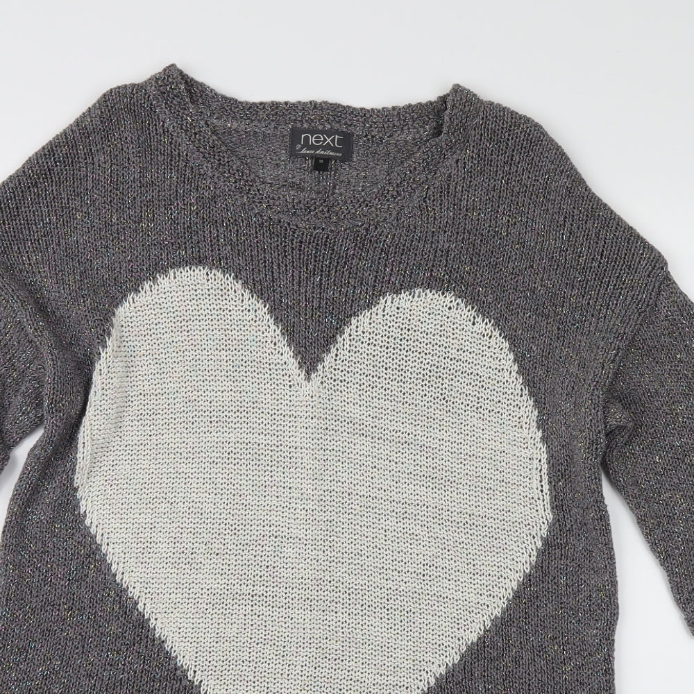 NEXT Womens Grey   Pullover Jumper Size 10