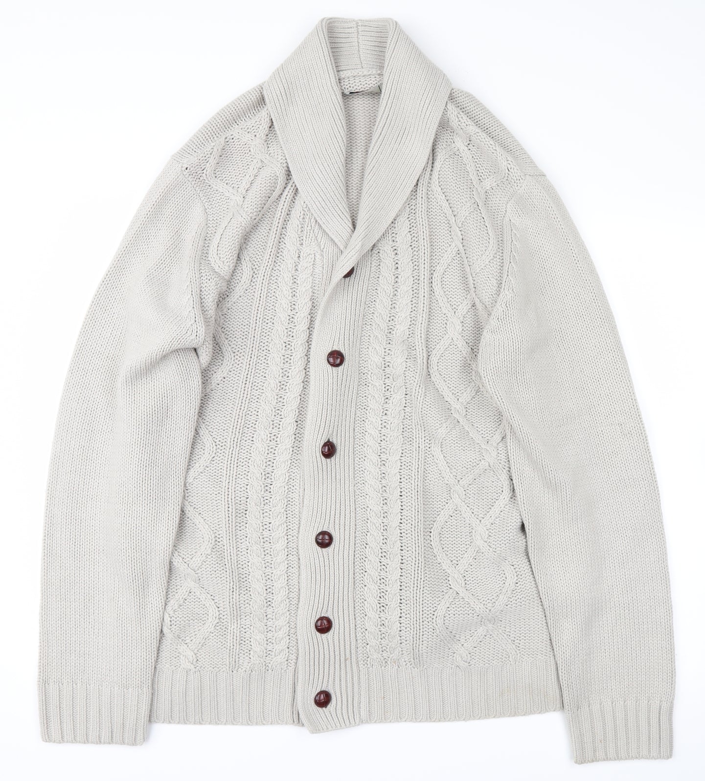 George Mens Grey   Cardigan Jumper Size 2XL