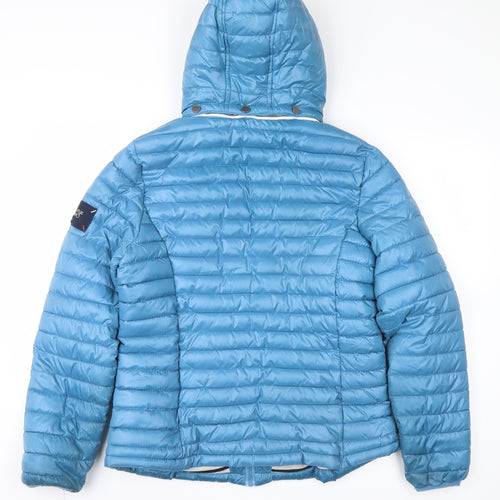 voile bleue Womens Blue   Puffer Jacket Jacket Size L