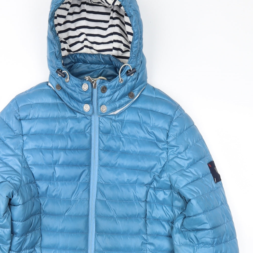 voile bleue Womens Blue   Puffer Jacket Jacket Size L