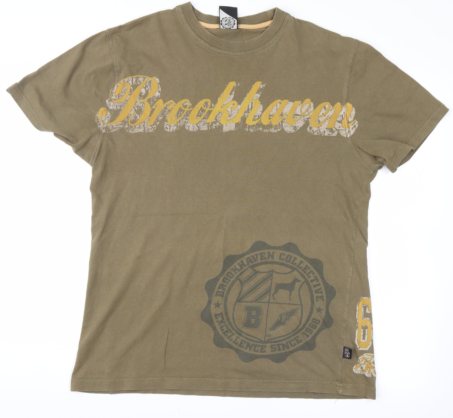 Brookhaven Mens Green    T-Shirt Size M
