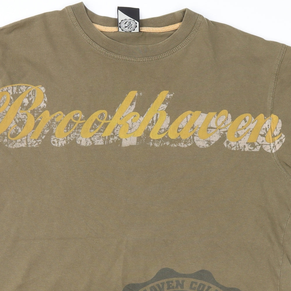 Brookhaven Mens Green    T-Shirt Size M