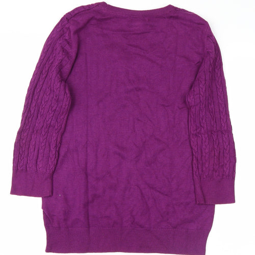 H&M Womens Purple   Pullover Jumper Size M