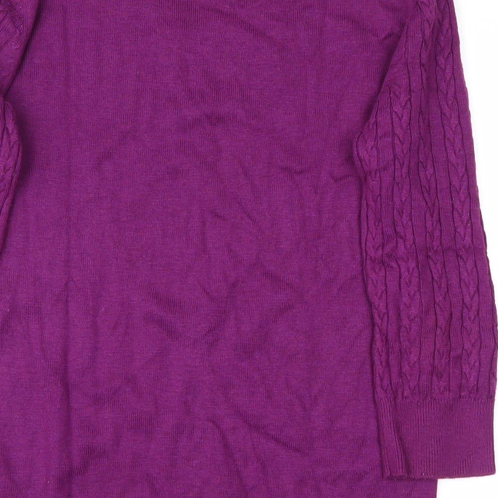 H&M Womens Purple   Pullover Jumper Size M