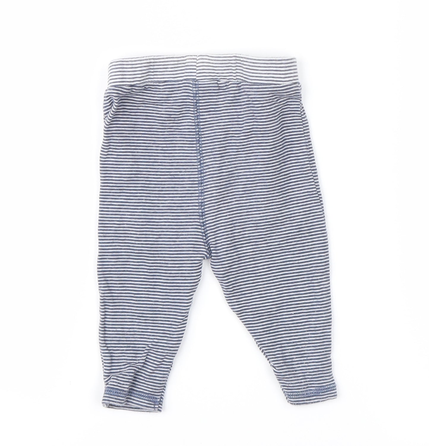 NEXT  Blue Striped  Sweatpants Leggings Size 3-6 Months