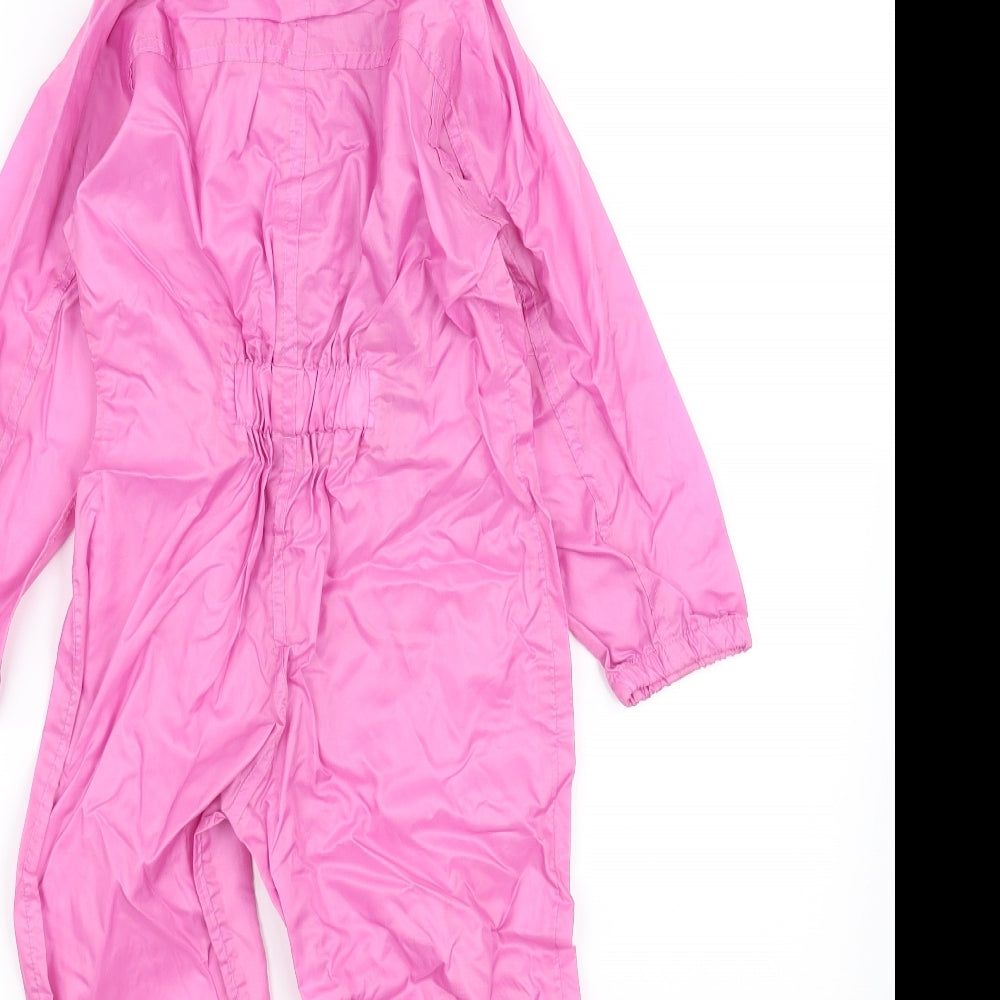 suit in a sack Girls Pink   Rain Coat Snowsuit Size 4 Years  - windproof suit