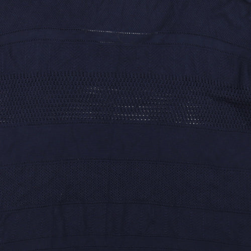 Moda Womens Blue   Pullover Jumper Size 18  - see through