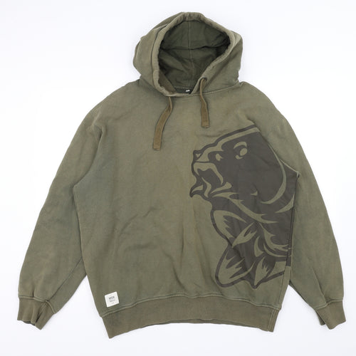 nash tackle Mens Green   Pullover Hoodie Size XL