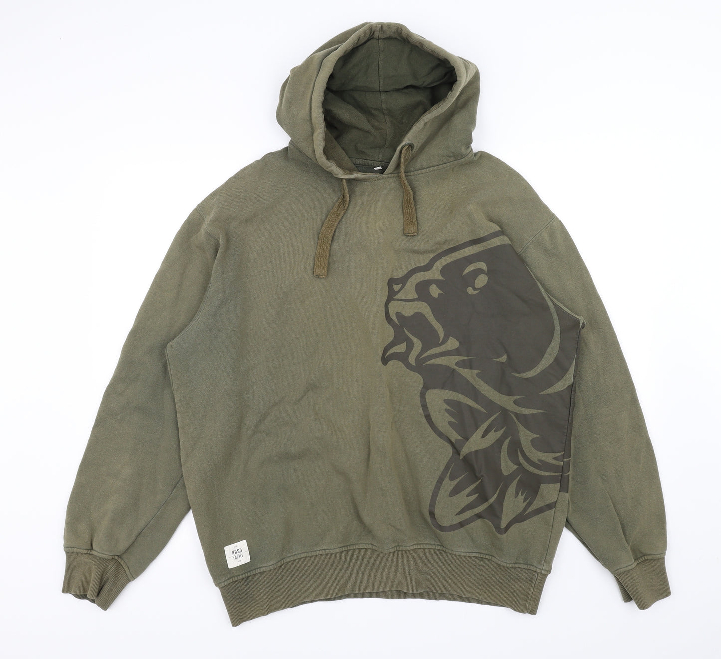 nash tackle Mens Green   Pullover Hoodie Size XL
