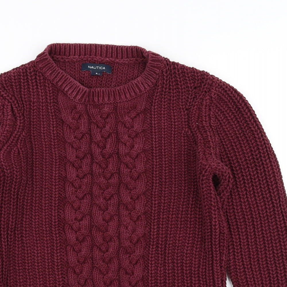 Nautica Womens Purple   Pullover Jumper Size S