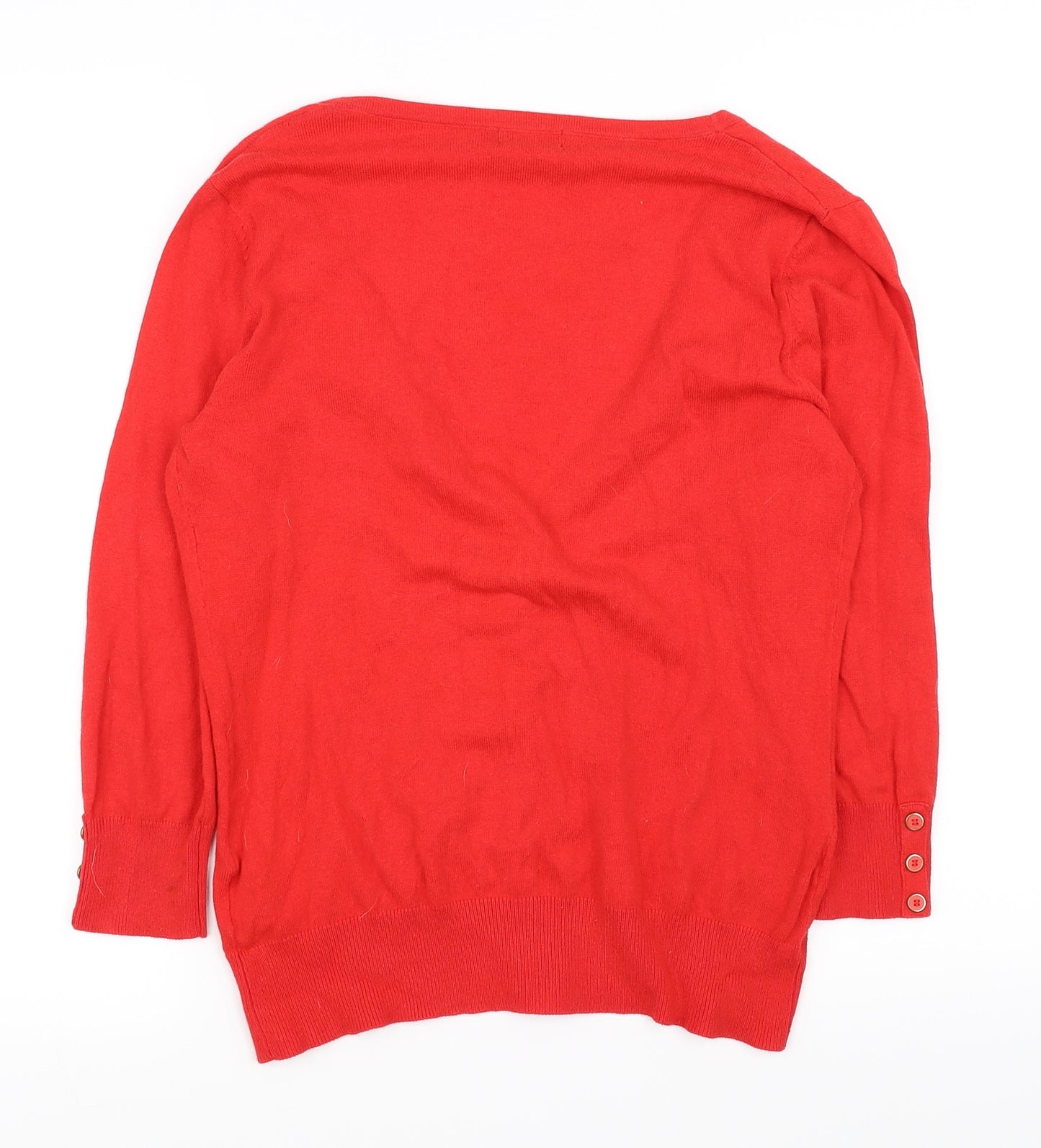 F&F Womens Red   Cardigan Jumper Size 10