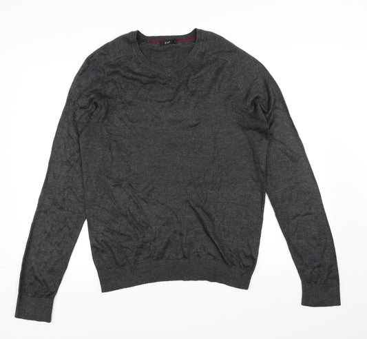 Front view of F&F men’s grey jumper, size S