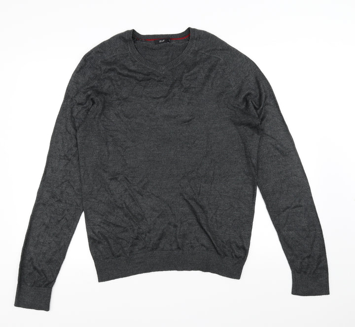 F&F Mens Grey   Pullover Jumper Size S