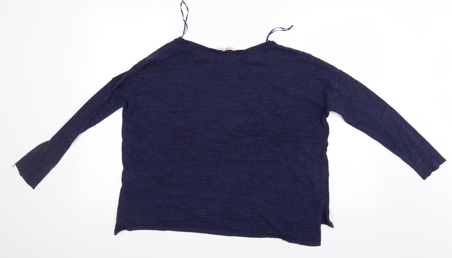 Camaïeu Womens Blue   Pullover Jumper Size 8