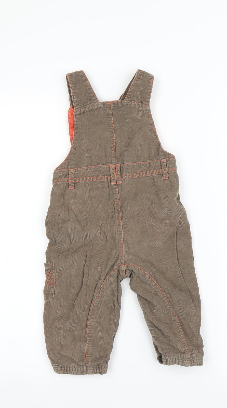 Tu  Boys Brown   Dungaree One-Piece Size 12-18 Months