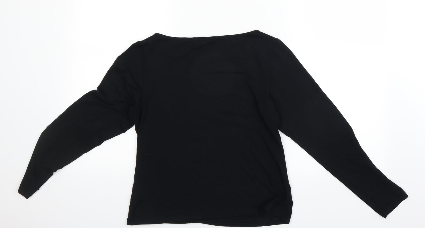 Marks and Spencer Womens Black   Basic T-Shirt Size 14