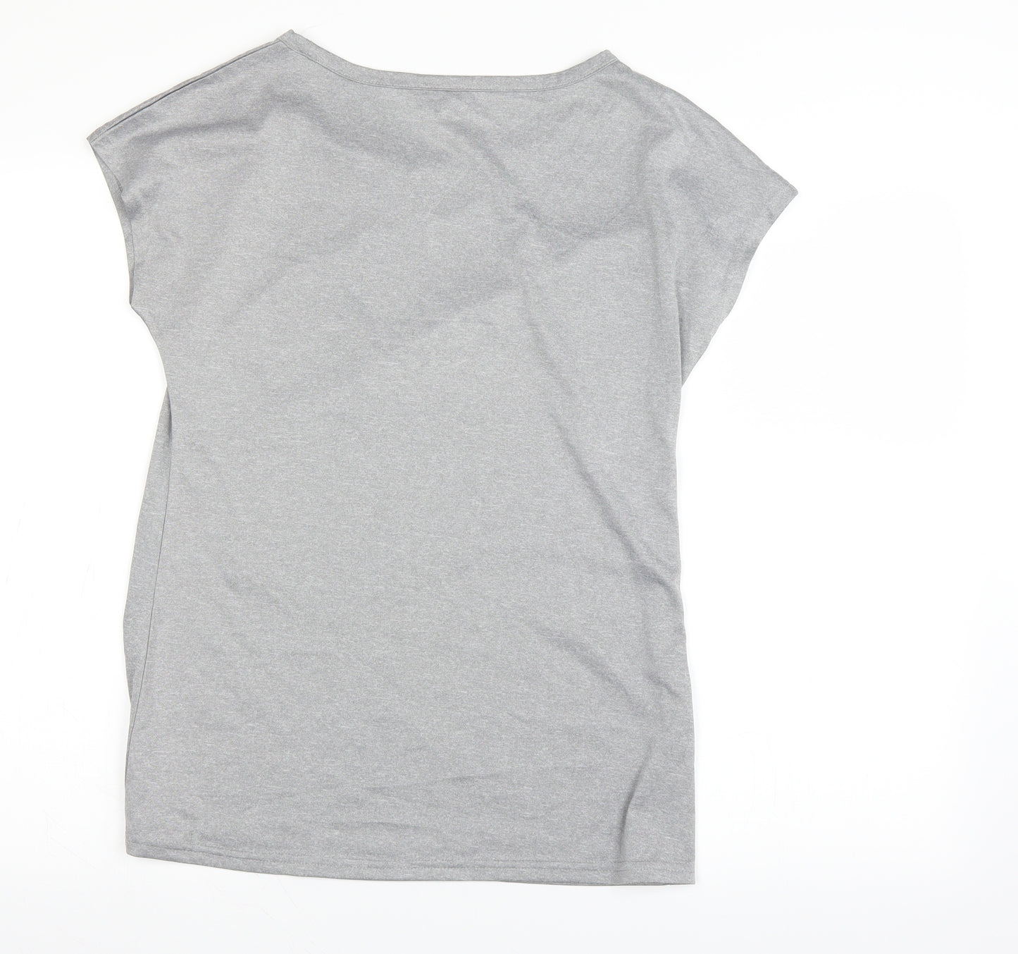 higherst Womens Silver   Basic T-Shirt Size 6