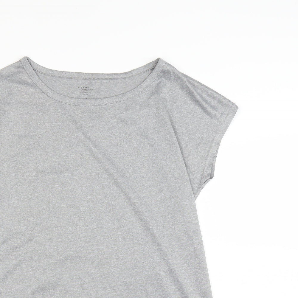 higherst Womens Silver   Basic T-Shirt Size 6