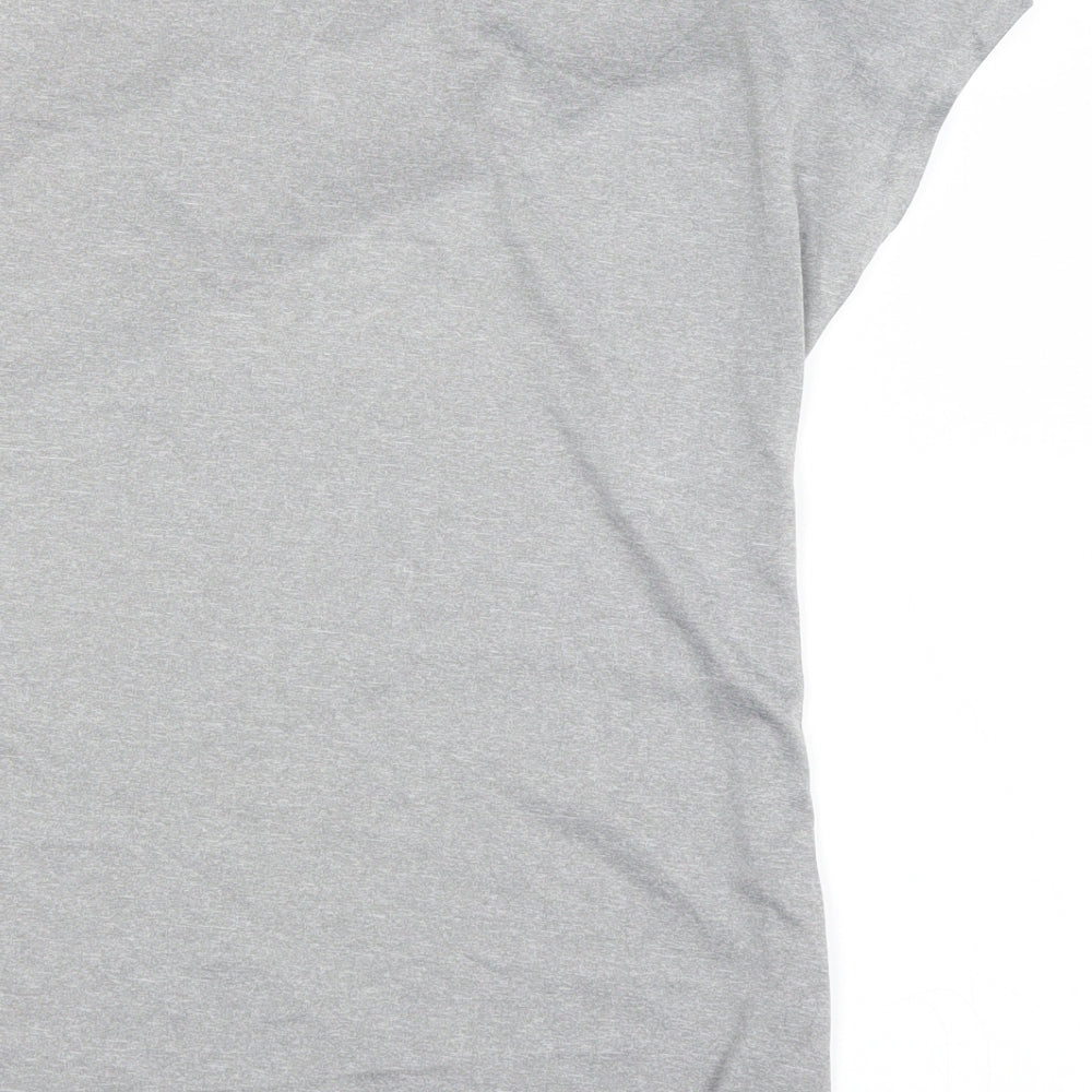higherst Womens Silver   Basic T-Shirt Size 6