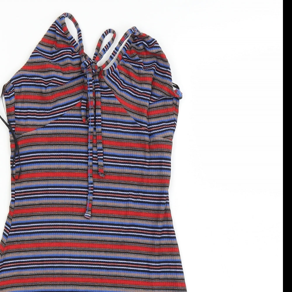 Urban Outfitters Womens Multicoloured Striped  Slip Dress  Size 6