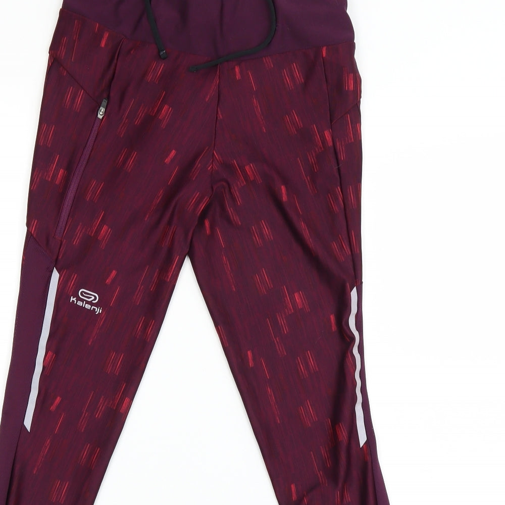 DECATHLON Womens Purple   Jegging Leggings Size 8 L25 in