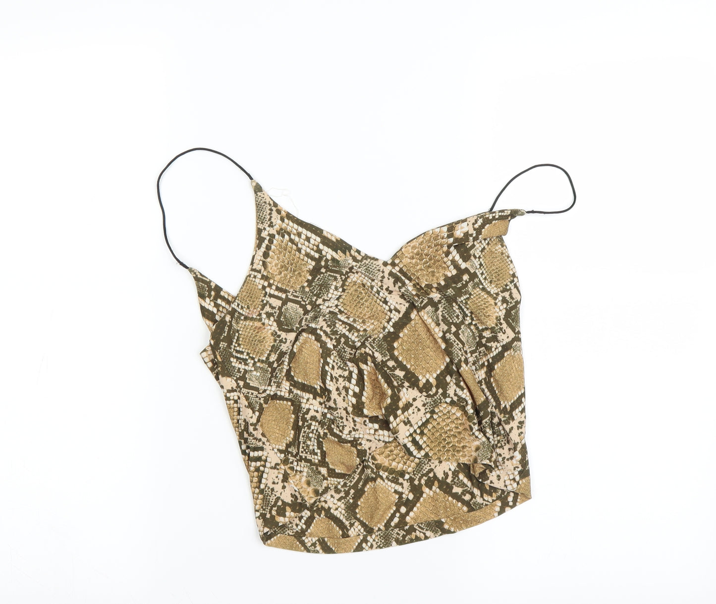 Urban renewal Womens Multicoloured Animal Print  Cropped Tank Size 10
