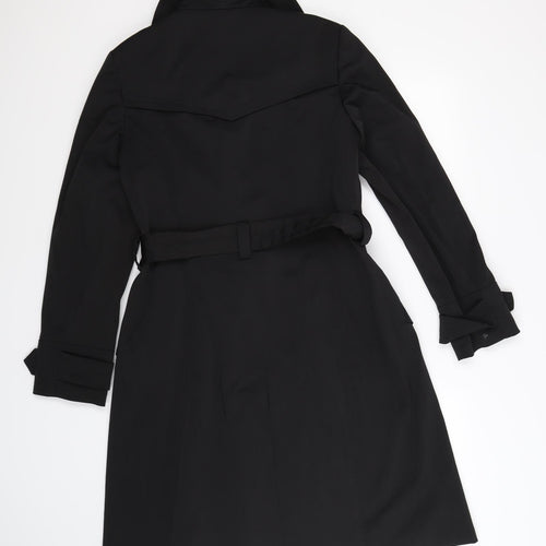 F&F Womens Black   Trench Coat Coat Size 12