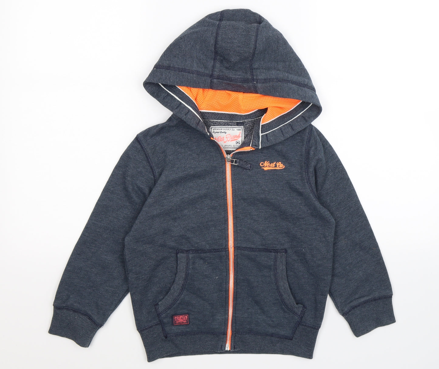 NEXT Boys Blue  Jersey Full Zip Hoodie Size 6 Years