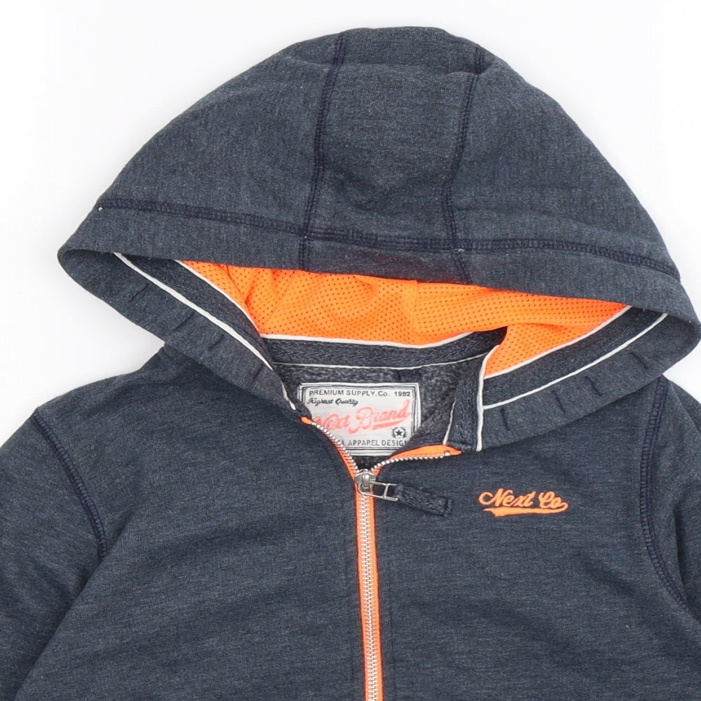 NEXT Boys Blue  Jersey Full Zip Hoodie Size 6 Years