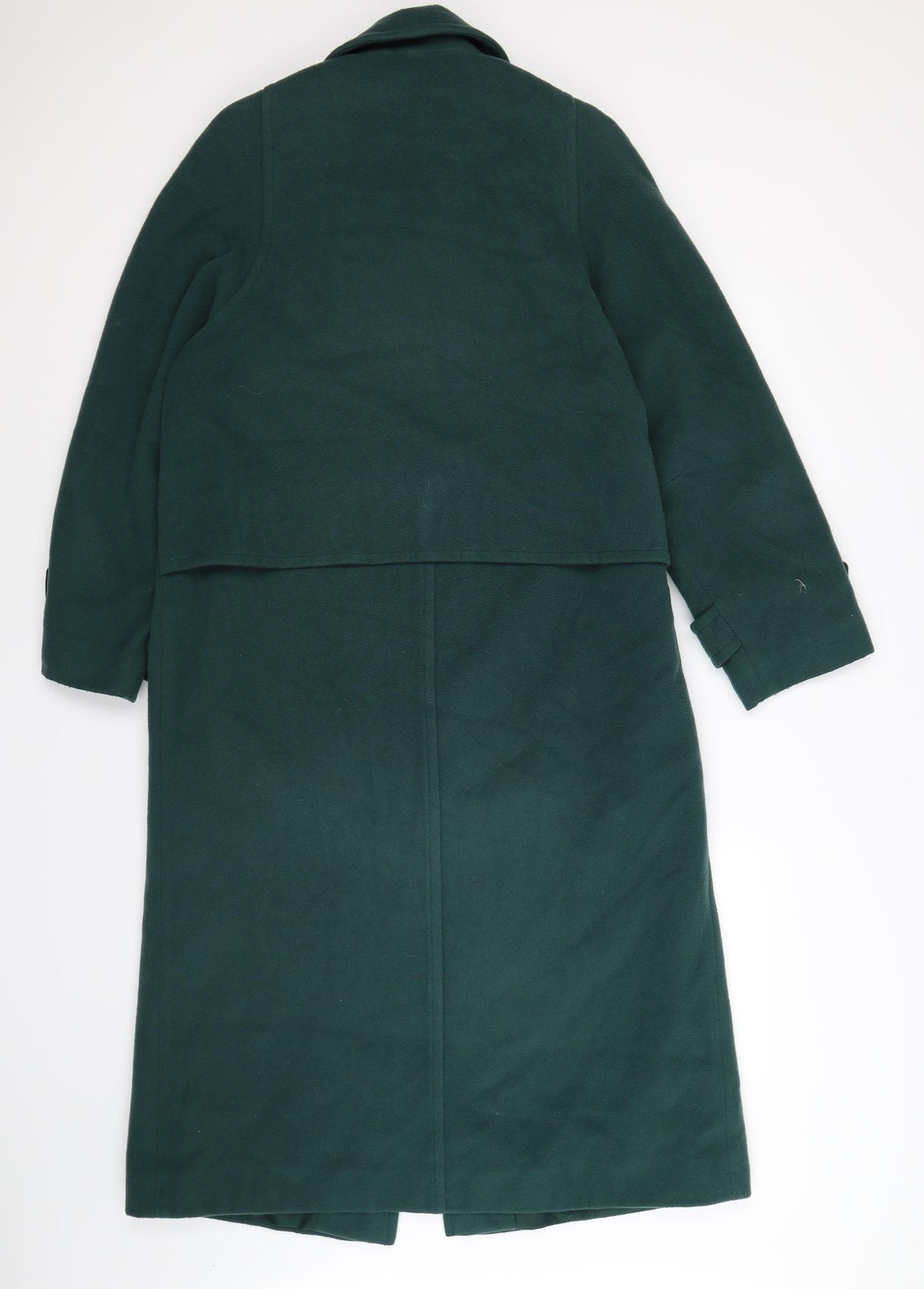NuAge Womens Green  Fleece Windbreaker Coat Size 10