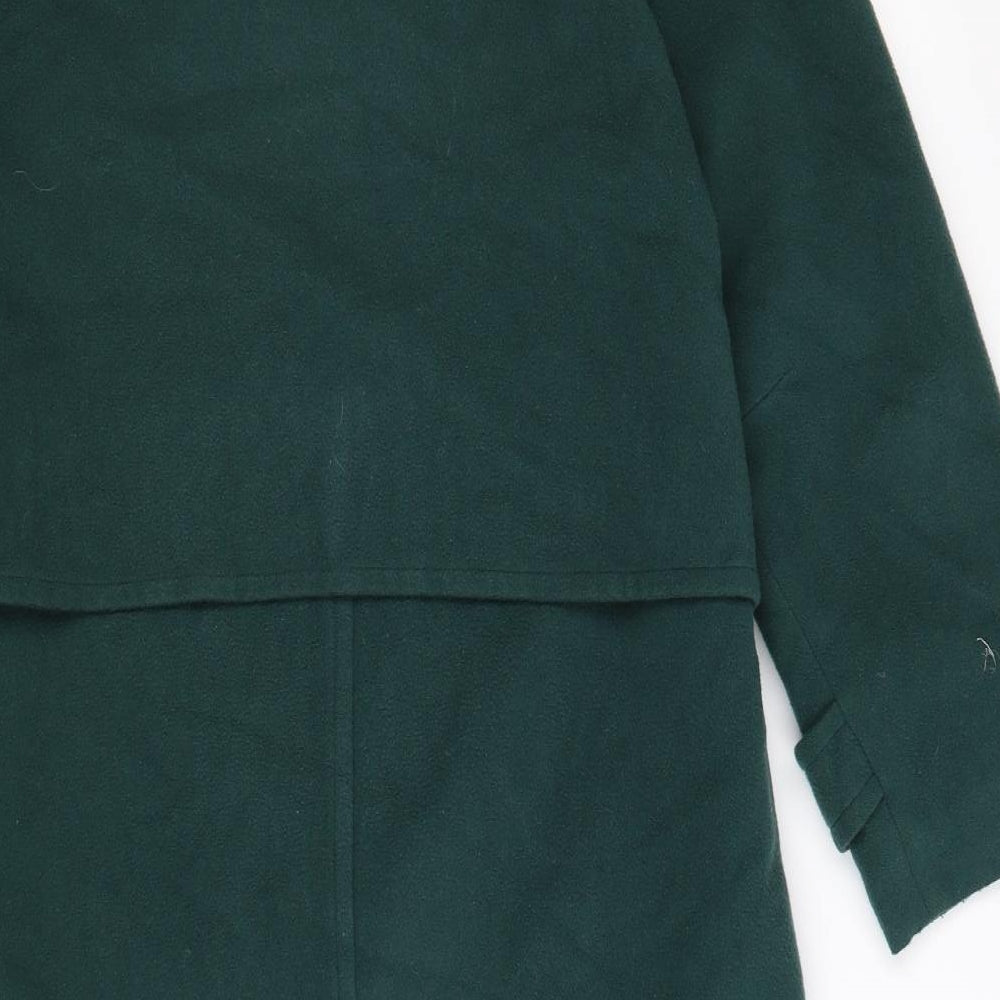 NuAge Womens Green  Fleece Windbreaker Coat Size 10