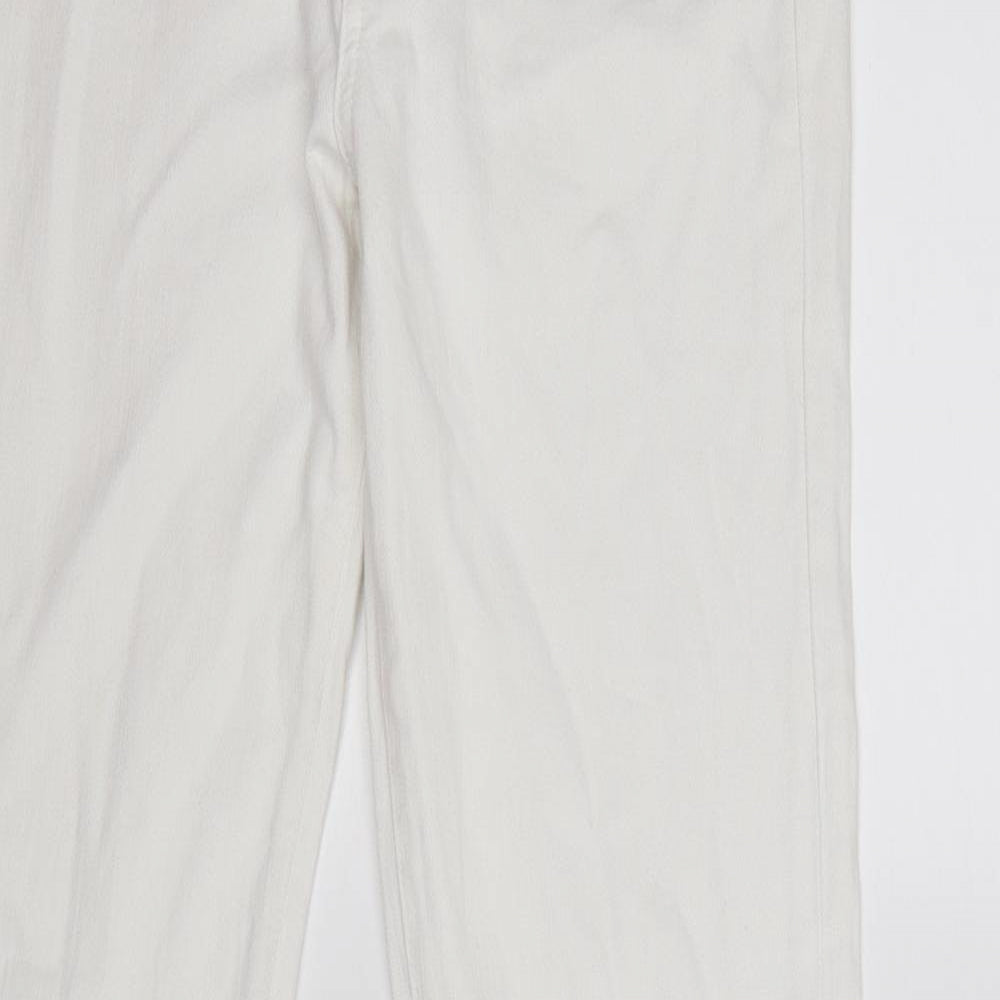 paige jeans Womens White  Denim Bootcut Jeans Size 10 L33 in